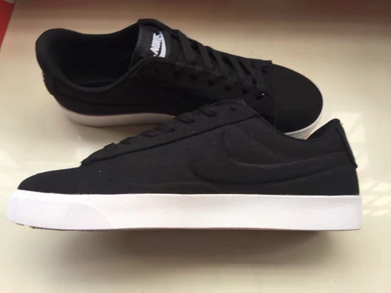 Nike Blazer 4 Low Black White Shoes - Click Image to Close